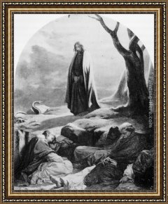 The Presentation of Christ Framed Paintings - Christ in the garden of Gethsemane by Paul Delaroche