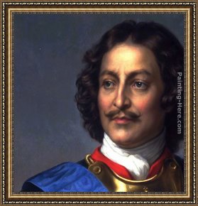 The Denying of Peter Framed Paintings - Peter the Great of Russia - detail by Paul Delaroche