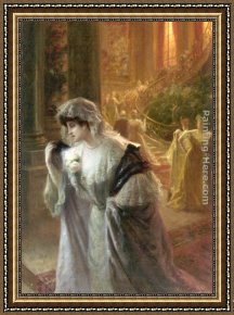 Departure to The Hunt Framed Paintings - An Early Departure by Paul Edouard Rosset-Granger