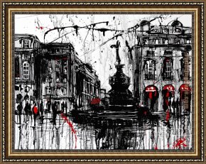 Out on The Town Framed Paintings - London Town by Paul Kenton