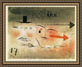 Astray Framed Paintings - 17 Astray by Paul Klee