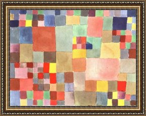Saskia As Flora Framed Paintings - Flora on Sand by Paul Klee