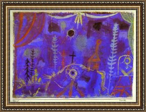 La Cote Des Boeufs The Hermitage Framed Paintings - Hermitage by Paul Klee