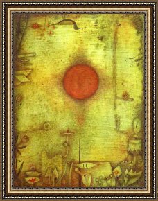 Paul Klee 1914 Framed Paintings - Marginen by Paul Klee