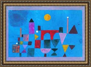 The Era of The Red Guards Framed Paintings - Red Bridge by Paul Klee