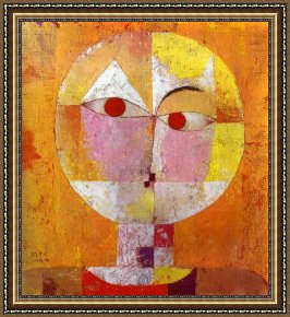 Paul Klee 1914 Framed Paintings - Senecio by Paul Klee