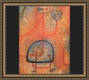 Paul Klee 1914 Framed Paintings - The Pretty Gardener by Paul Klee