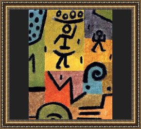 Zitronen Framed Paintings - Zitronen by Paul Klee