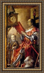 Jane Maxwell, Duchess of Gordon And Her Son The Marquis of Huntly Framed Paintings - Federico Da Montefeltro With His Son Guidobaldo by Pedro Berruguete