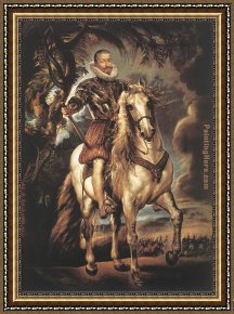 The Denying of Peter Framed Paintings - Duke of Lerma by Peter Paul Rubens