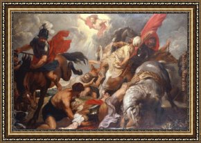 The Denying of Peter Framed Paintings - The Conversion of St. Paul by Peter Paul Rubens