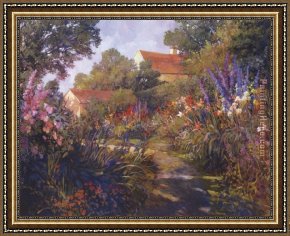 Philip Craig Framed Paintings - Annapolis Garden by Philip Craig