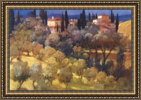 Philip Craig Framed Paintings - Florentine Landscape by Philip Craig