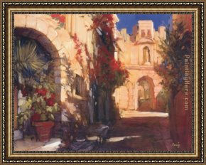 Philip Craig Framed Paintings - Old Church by Philip Craig