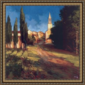 Philip Craig Framed Paintings - Pathway to the Villa by Philip Craig