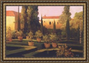 Philip Craig Framed Paintings - Verona Garden by Philip Craig
