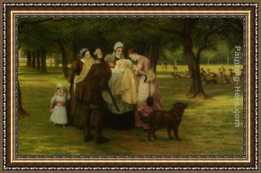 A Chat with His Lordship Framed Paintings - His Lordship by Philip Richard Morris