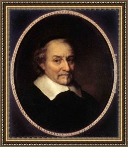 Hendrikus Van Den Sande Bakhuyzen Framed Paintings - Joost van den Vondel by Philips Koninck