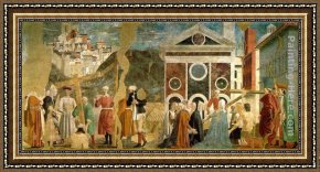 Rio Della Maddalena Framed Paintings - Discovery and Proof of the True Cross by Piero della Francesca