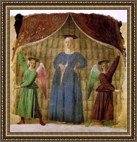 Paolo And Francesca Framed Paintings - Madonna del parto by Piero della Francesca