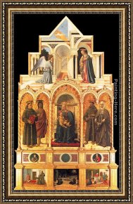 Rio Della Maddalena Framed Paintings - Polyptych of St Anthony by Piero della Francesca