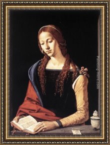St Mary Magdalene Framed Paintings - St Mary Magdalene by Piero di Cosimo