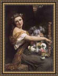 Pierre-auguste Cot Framed Paintings - Dionysia by Pierre-Auguste Cot