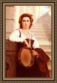 Bohemian Framed Paintings - The Bohemian by Pierre-Auguste Cot
