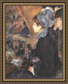An Evening in Prague Framed Paintings - Her First Evening Out by Pierre Auguste Renoir