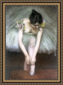 Ballet Framed Paintings - Before the Ballet by Pierre Carrier-Belleuse