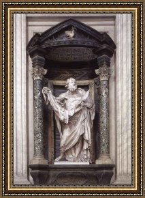 Gros Framed Paintings - St Bartholomew by Pierre Le Gros the Younger