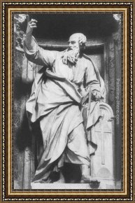 Gros Framed Paintings - St Thomas by Pierre Le Gros the Younger