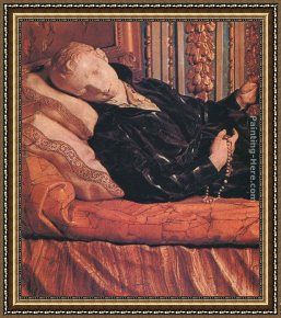 Gros Framed Paintings - The Death of St Stanislas Kostka by Pierre Le Gros the Younger