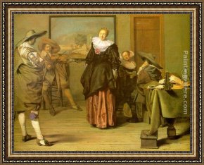 The Meagre Company Framed Paintings - The Meagre Company by Pieter Codde