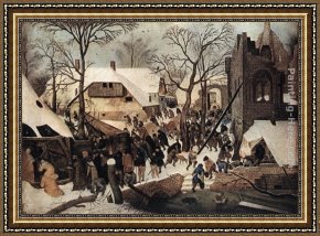 Triptych of The Adoration of The Magi Framed Paintings - Adoration of the Magi by Pieter the Younger Brueghel