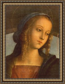 Madonna Framed Paintings - Madonna by Pietro Perugino
