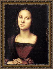 Penitent Magdalen Framed Paintings - Mary Magdalen by Pietro Perugino
