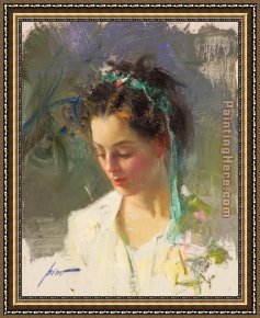 The Angel And Tobias with The Fish Framed Paintings - ANGEL by Pino