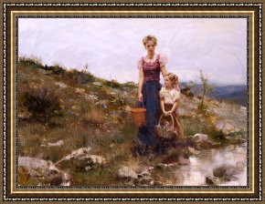 A Rough Journey Home Framed Paintings - CLOSE TO HOME by Pino