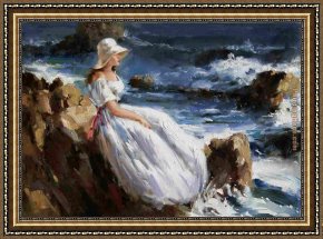 Storm Framed Paintings - coming storm by Pino