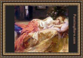 The Day's Bag Framed Paintings - Day Dream painting by Pino