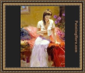 Night Framed Paintings - Into The Night by Pino