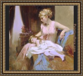 The Day's Bag Framed Paintings - Long Day by Pino