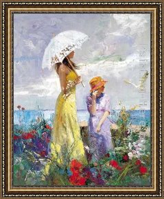 Summer Framed Paintings - Still Summer by Pino
