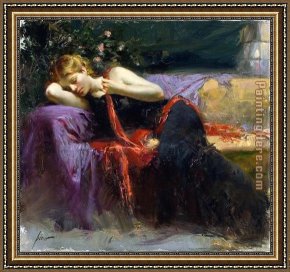 Street of Dreams Framed Paintings - SWEET DREAMS by Pino