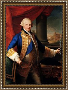 The Swing 1767 Framed Paintings - Portrait Of Edward Augustus, Duke Of York (1739-1767) by Pompeo Girolamo Batoni