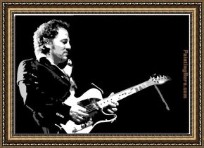 Hemicycle of The Ecole Des Beaux-arts - Detail Framed Paintings - Bruce Springsteen - The BOSS by Pop art