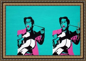 Hemicycle of The Ecole Des Beaux-arts - Detail Framed Paintings - guitar player by Pop art