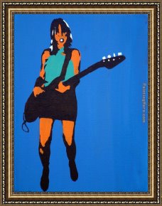 Jane Maxwell, Duchess of Gordon And Her Son The Marquis of Huntly Framed Paintings - kim gordon on blue by Pop art