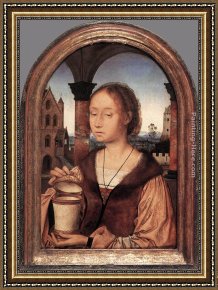 St Mary Magdalene Framed Paintings - St Mary Magdalene by Quentin Massys